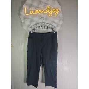 Eddie Bauer Cargo Capri Crop Casual Dress Pants Womens 12 Office Relaxed Fit